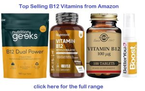 Vitamin B12, top selling products from Amazon
